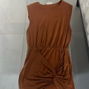LSpace cotton dress with twist detail